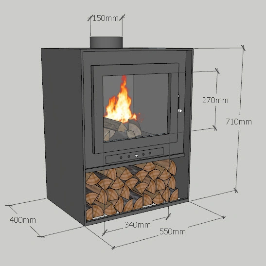 Wood Firewood Cast Iron Wood Burner Burning Stove Fire Place Fireplace