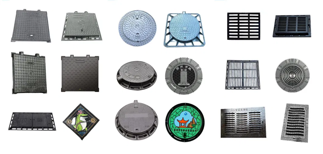 Elite Heavy Duty Luzhongbao High Strength Drainage Sewer Cover C250 D400 Casting Foundry Ductile Iron Manhole Cover China Factory with SGS/ISO