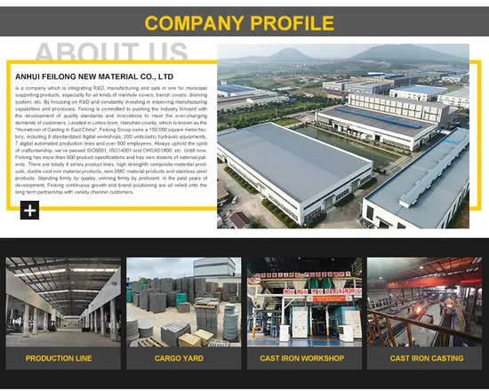 Chiusino impermeabile En124 Chiusino composito in plastica Chiusino quadrato SMC